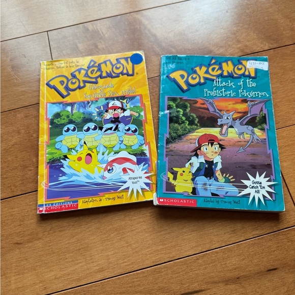 Vintage Pokemon Kids Book Set - Red, Yellow, Blue Covers - Picture 3 of 4
